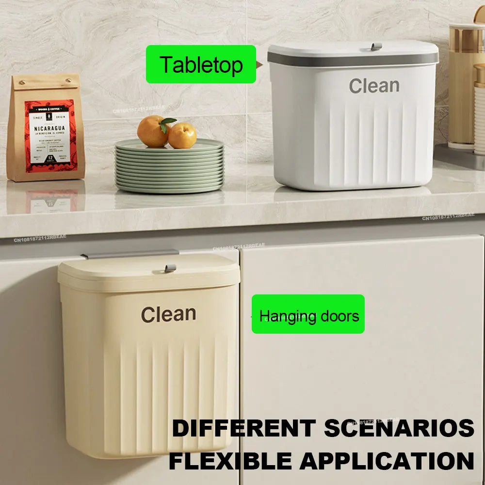 12L Wall-Mounted Kitchen Trash Can