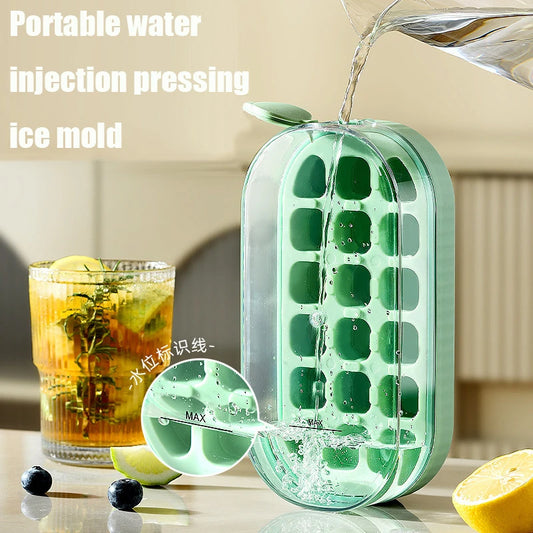 8Grid Silicone Ice Cube Maker - Portable & Easy-Press