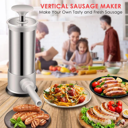 Stainless Steel Manual Sausage Stuffer