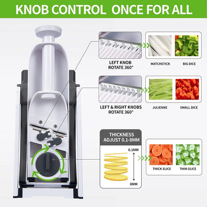 5-in-1 Manual Vegetable Cutter